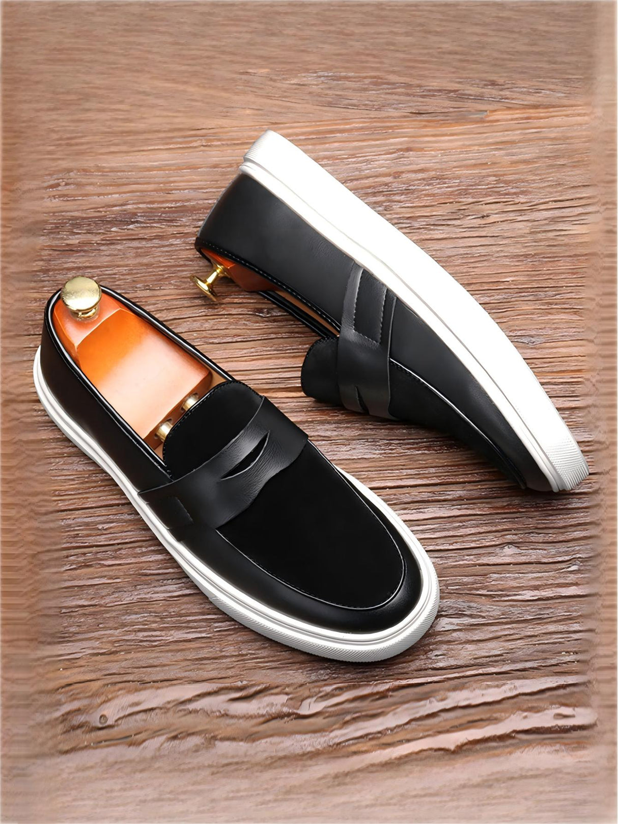 Spliced Slip-on Loafers