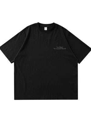 Hole Reflective Sports Breathable Loose-fit T-shirts