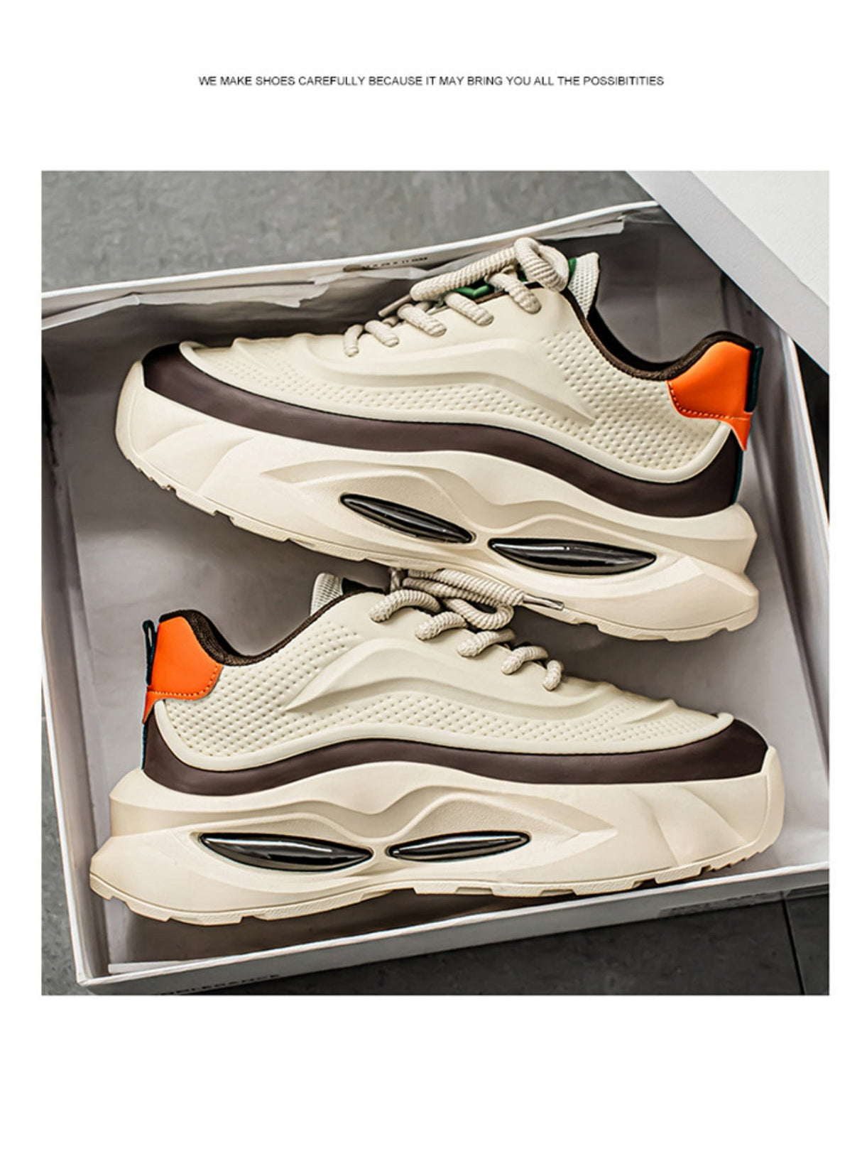 Liber Four Seasons Colorblock Thick-soled Men's Casual Sports Shoes