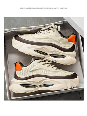 Liber Four Seasons Colorblock Thick-soled Men's Casual Sports Shoes
