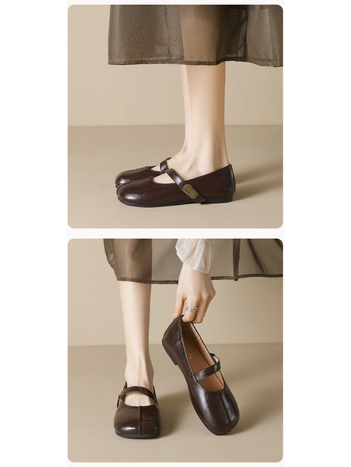 Liber Spring and Autumn Women's Mary Jane Shoes