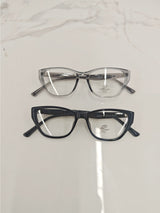 Solid Color Transparent Frame Eyeglasses