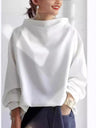 Hood Turtleneck Batwing Sleeves Loose Sweatshirts