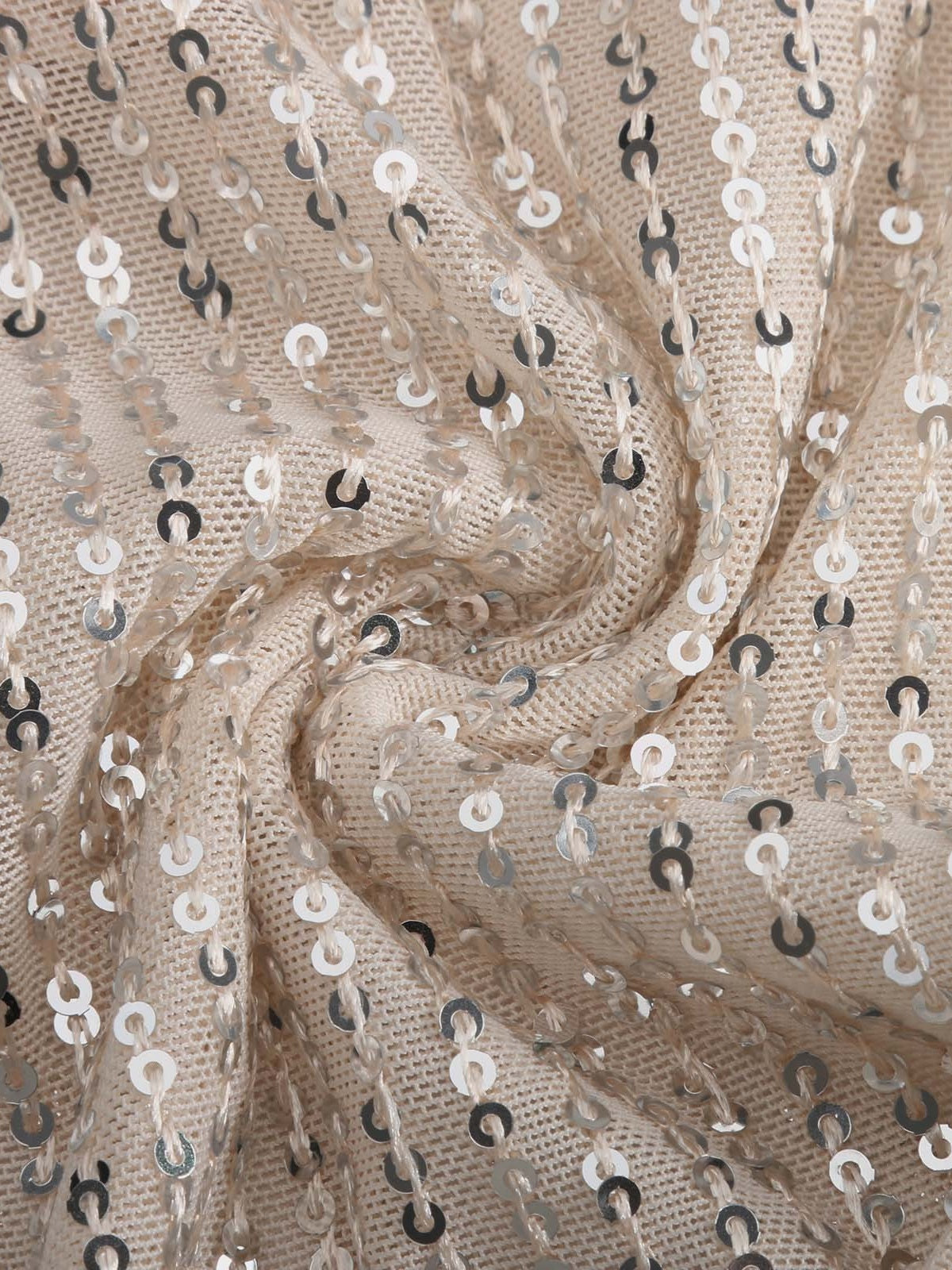 One Shoulder Bandeau Sequins Mini&Short Dresses