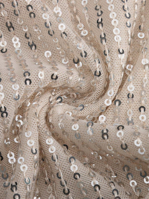 One Shoulder Bandeau Sequins Mini&Short Dresses