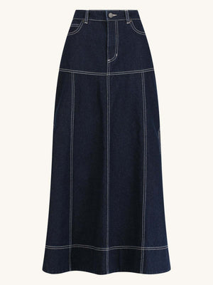 Short Sleeve Shirt Slit Skirts Denim Set 2-piece Sets