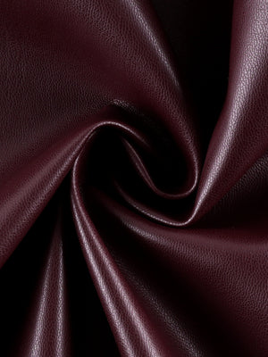 PU Leather Long-sleeved Jacket With A Fitted Waist