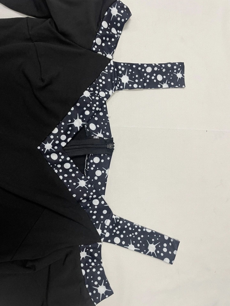 Polka Dot Print Off-shoulder Wide Leg Jumpsuits