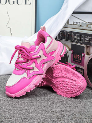 Star-shaped Decorative Women's Casual Sneakers