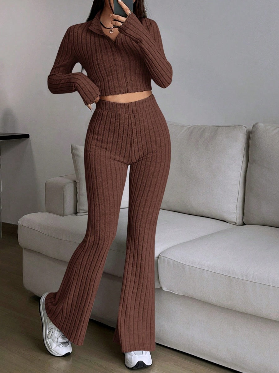 Liber Autumn Women's Zipper 2-piece Sets