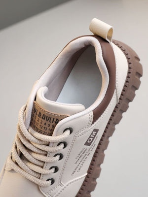 Colorblock Thick-Sole Women's Casual Sneakers