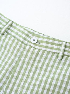 Light Business Leisure Plaid Suit Set 2-piece Sets