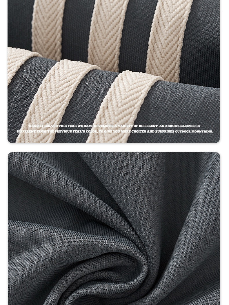 Liber Summer Neutral wear Splicing Contrasting colors T-shirts