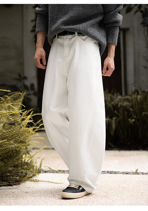 Liber Autumn Men's None Solid Color Pants