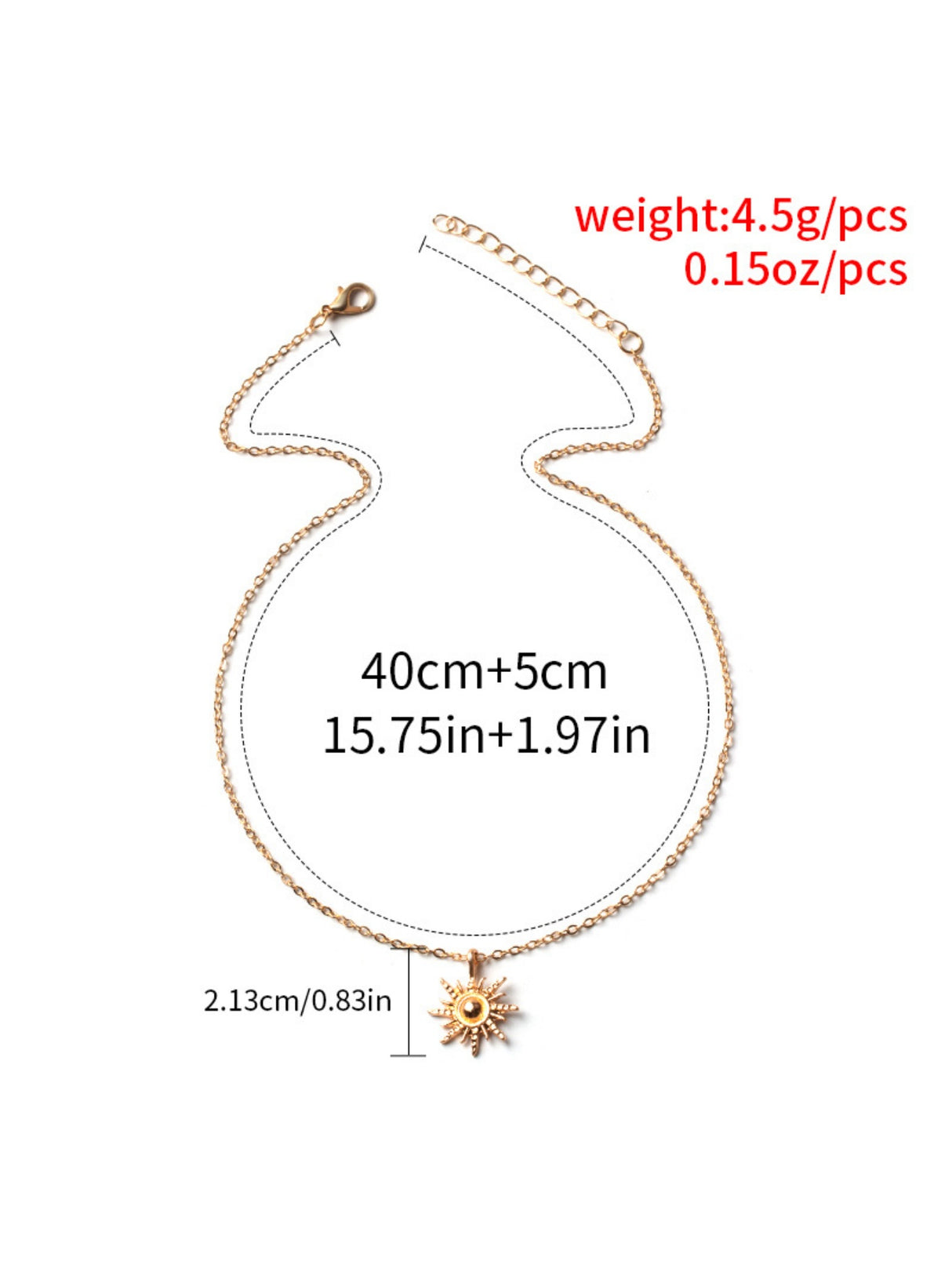 Sun Pendant Necklace