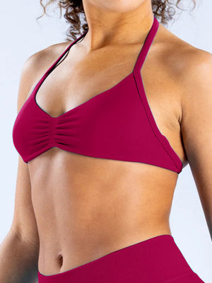 Seamless Halter Bra Beautiful Back Yoga Underwear Vest