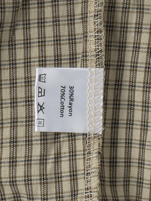 Cotton Blend Lantern Pants Plaid Breathable Leisure Pants