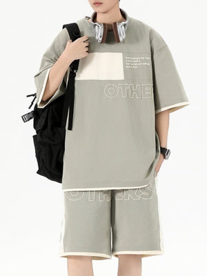 Lightweight Color-blocked 2-piece Sets Set