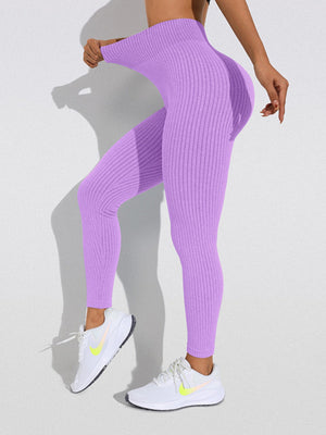 Tight-fitting Tummy Control High-waisted Hip Lift Piping Yoga Pants Pants