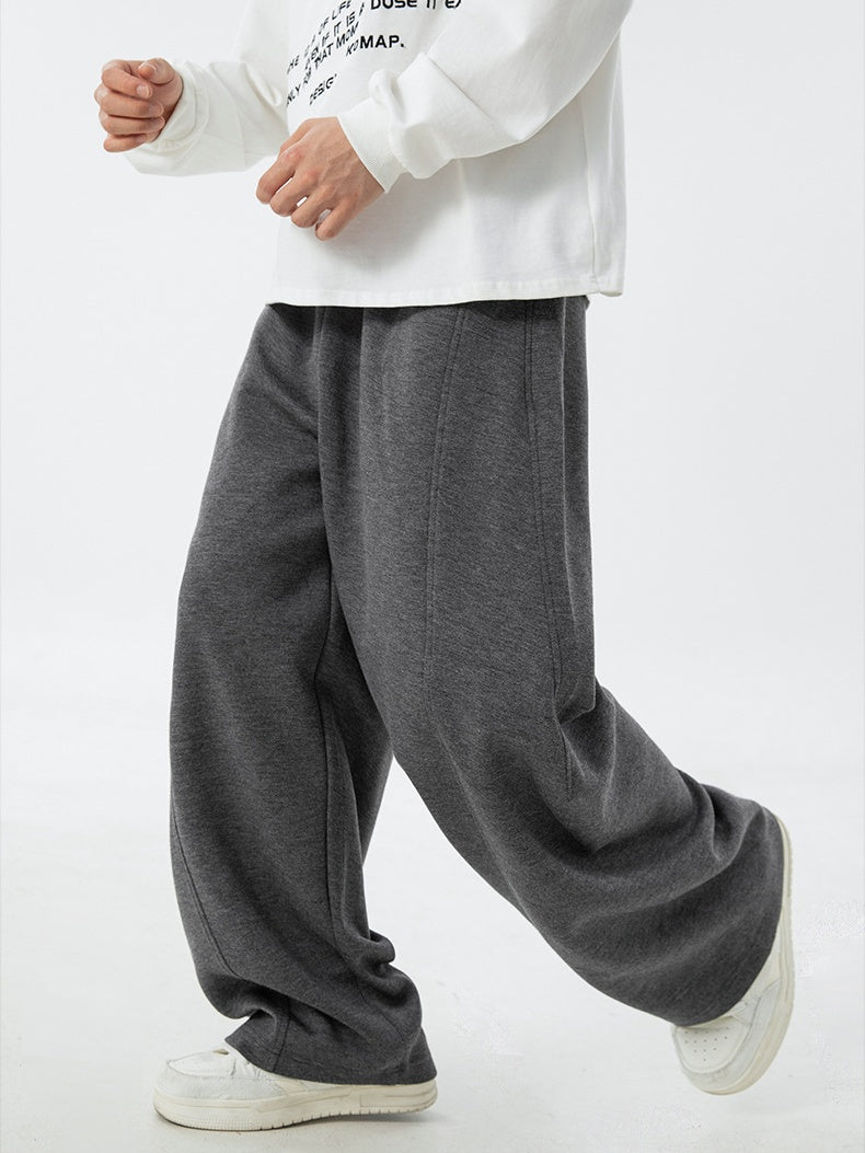 Liber Autumn Men's None Solid Color Pants