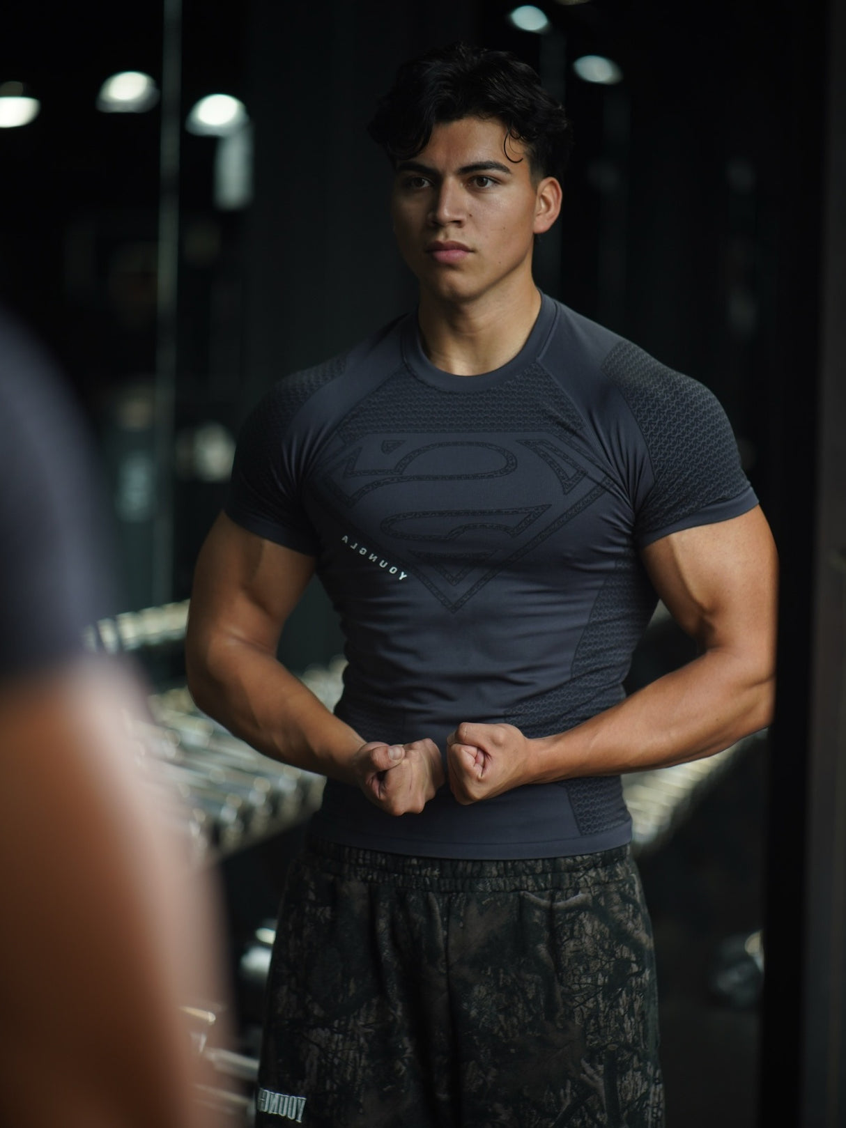 YOUNGAL Fitness Sports Quick-drying Breathable Tight T-shirts