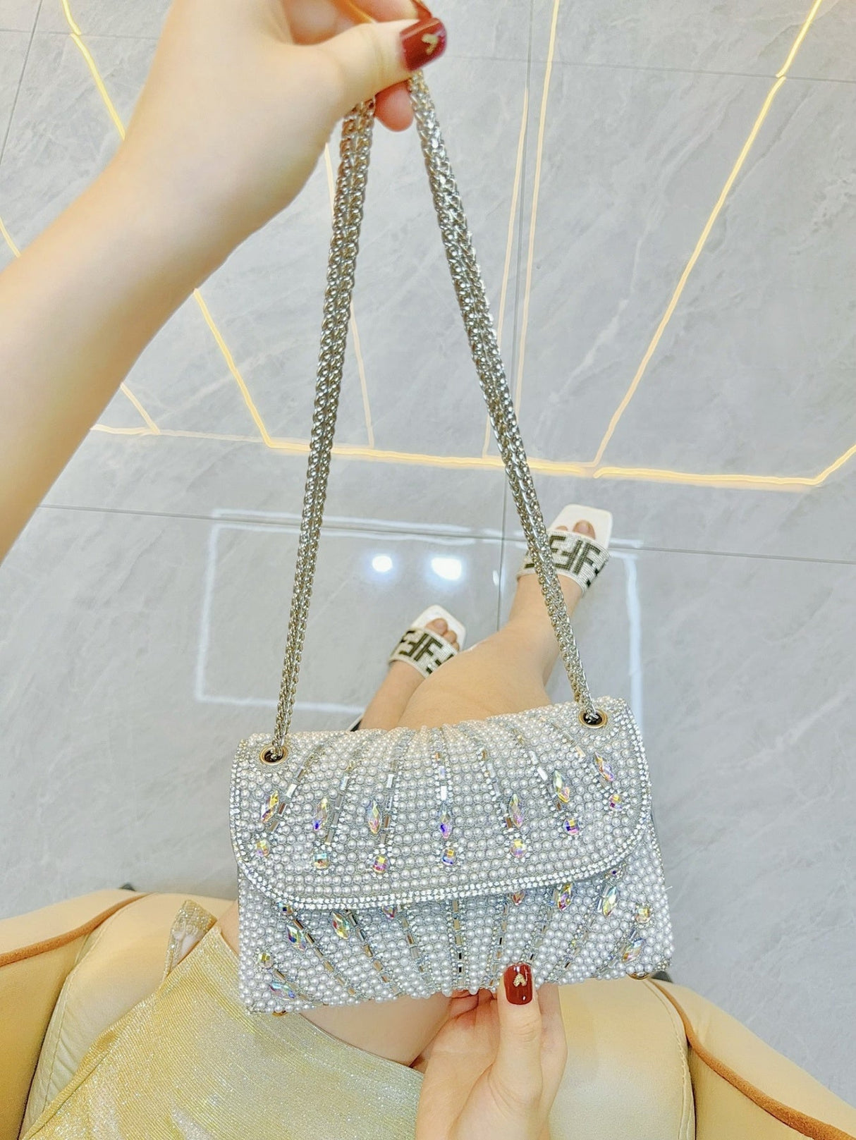 Liber Four Seasons ACC Beaded Diamond Dumpling Bun