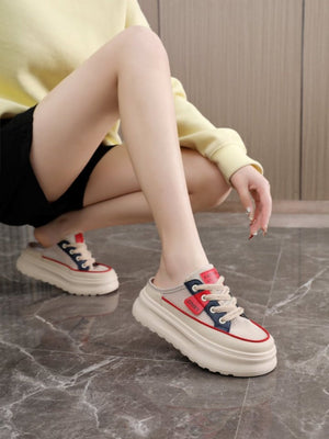 Colorblock Thick-soled Women's Casual Sports Shoes