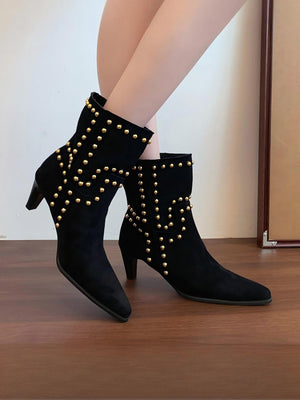 Studded Pointed-toe Women's Boots
