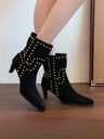 Studded Pointed-toe Women's Boots