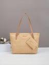 Solid Color Vacation Straw Tote Bag