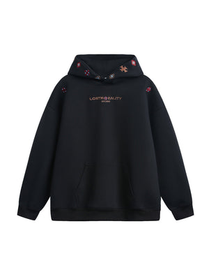 【EXPÉDITION NORMALE】Sweat à capuche brodé ethnique