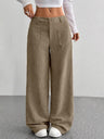 Pocket Loose Wide-leg Pants