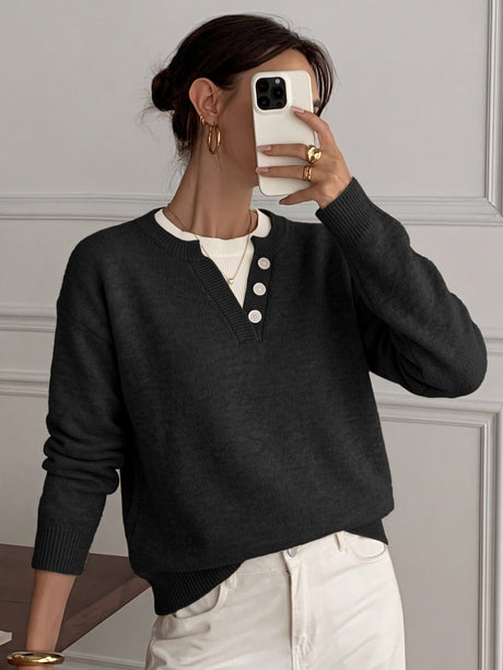 Splicing Color Blocking Sweaters