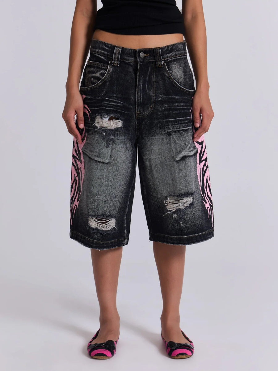 Liber Spring Women's Hole Jeans