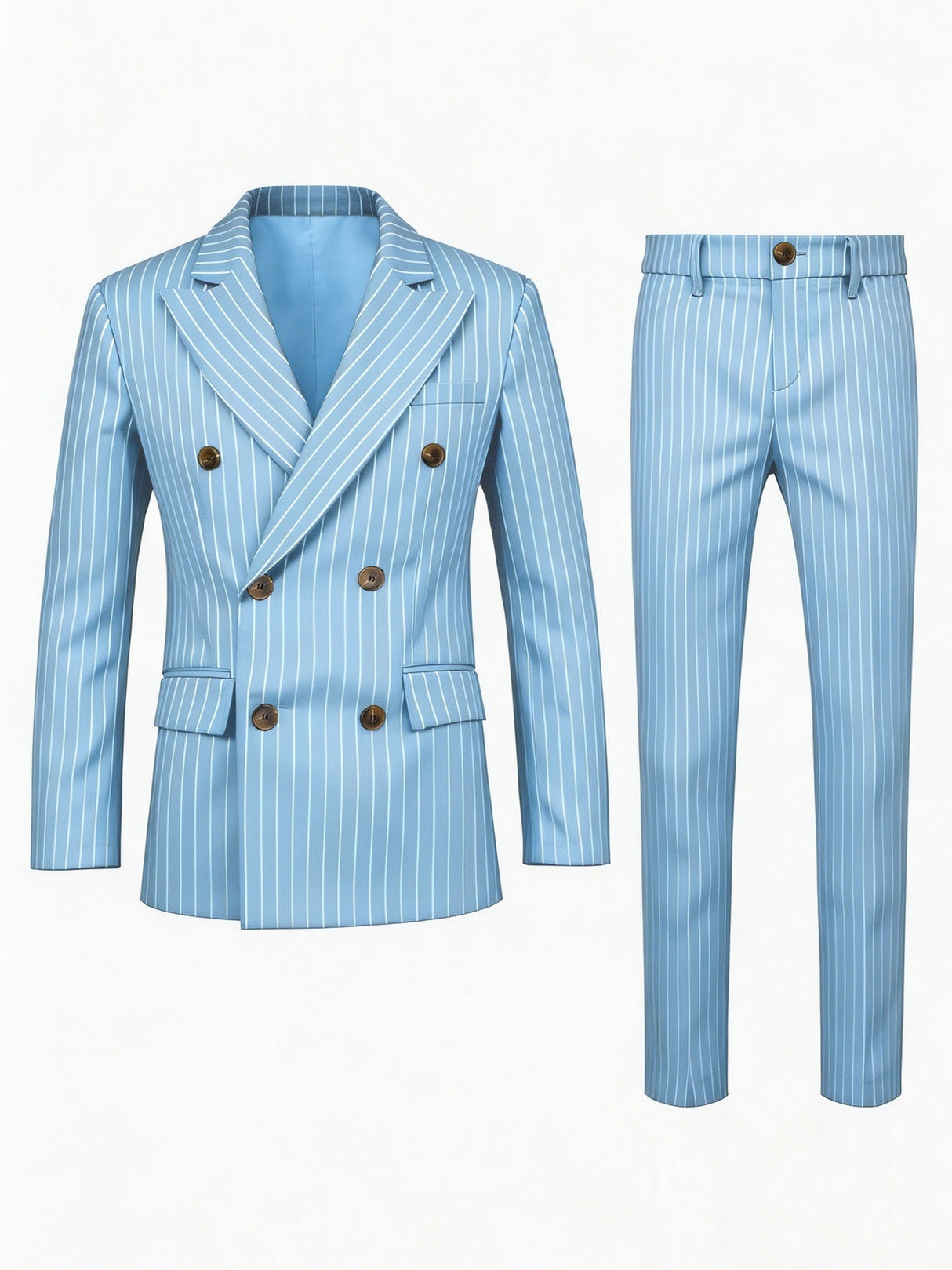 Stripes Business Dinner Wedding Suit 2-piece Sets Set