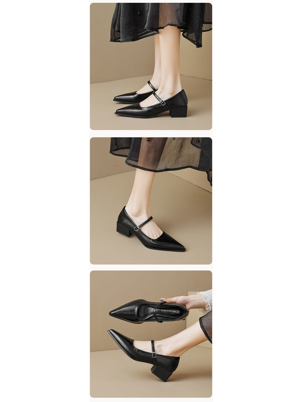 Liber Spring and Autumn Metallic Women's Mary Jane Shoes