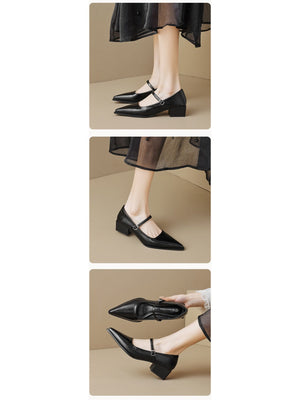 Liber Spring and Autumn Metallic Women's Mary Jane Shoes