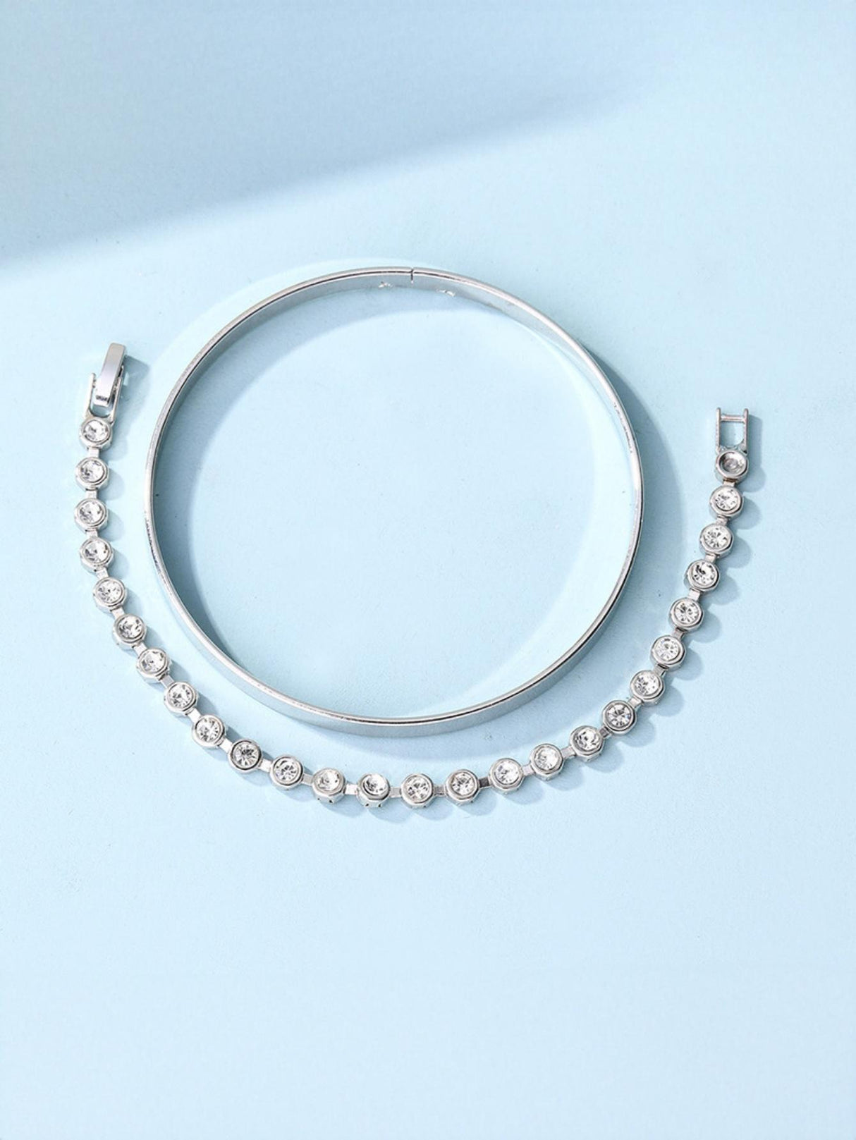 Alloy Diamond-set Bracelet