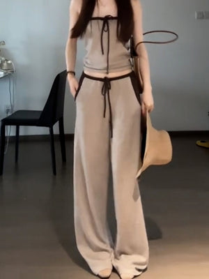 Korean Style Simple And Gentle Two-piece Set