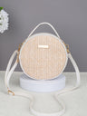 Vacation Straw Round Crossbody Bag