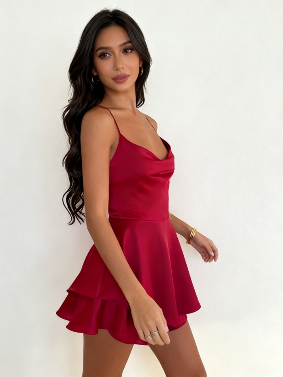 Halter Bandage Mini&Short Dresses