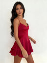 Halter Bandage Mini&Short Dresses