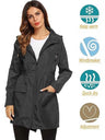 Hooded Pocket Water Proof Light Drawstring Windproof Raincoat Outdoor Windbreaker