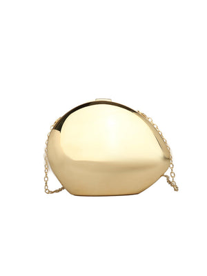 Oval Acrylic Seashell Evening Crossbody Bag