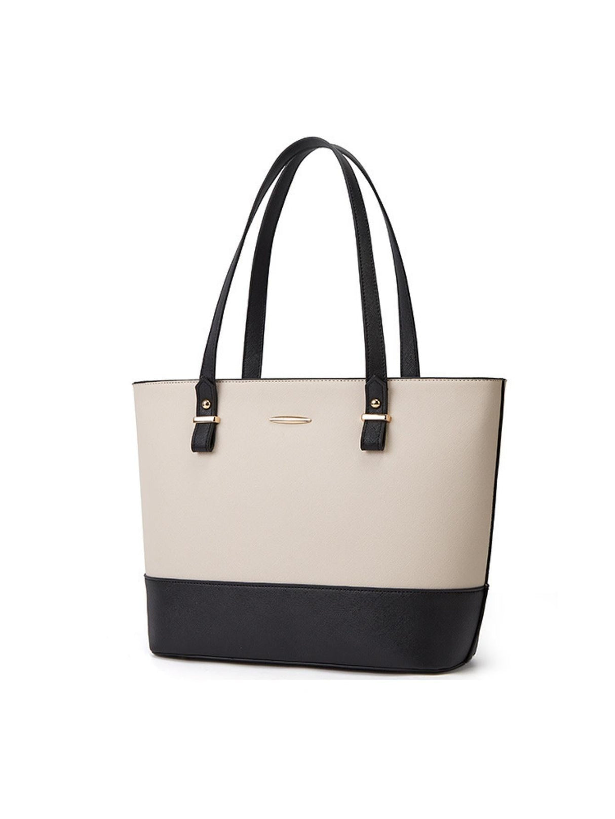 Color-blocked Tote Bag 3-piece Set