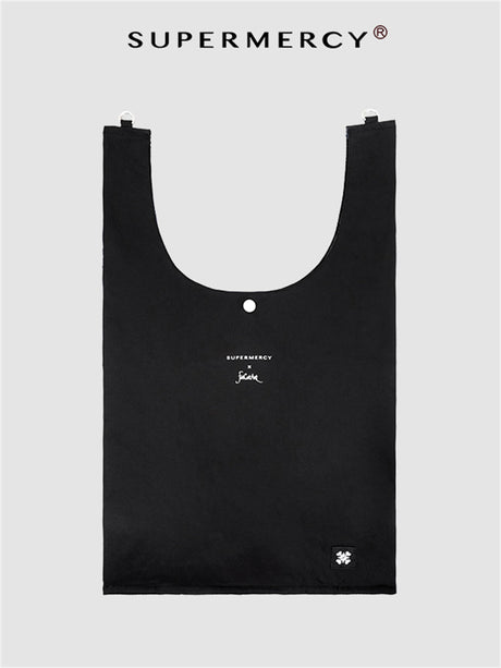 SUPER MERCY Collaboration Blind Box Crossbody Bag, Niche Design, Large Capacity, Versatile Canvas Shoulder Tote Bag For Commuting.