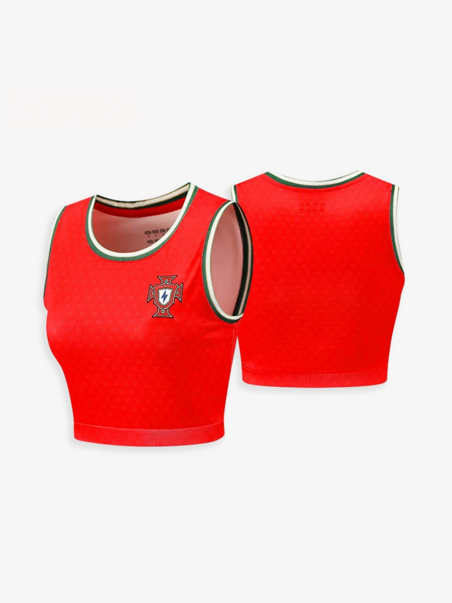 World Cup Football Babes' Crop Top Short-Sleeved Sports Vest Jersey