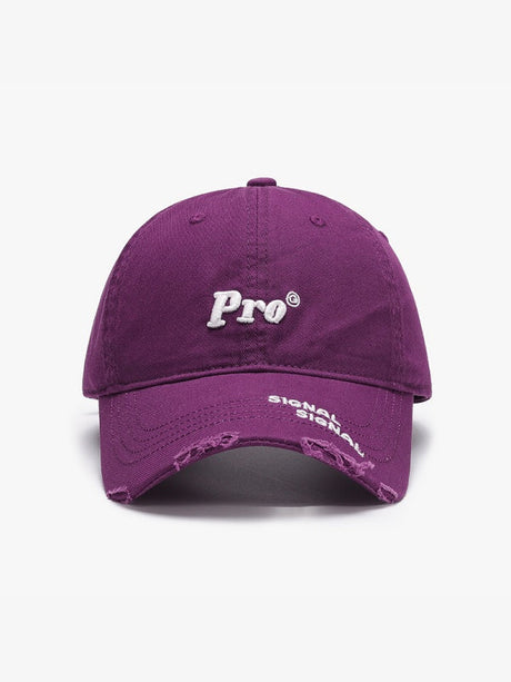 Letter 3D Embroidery Washed Baseball Caps