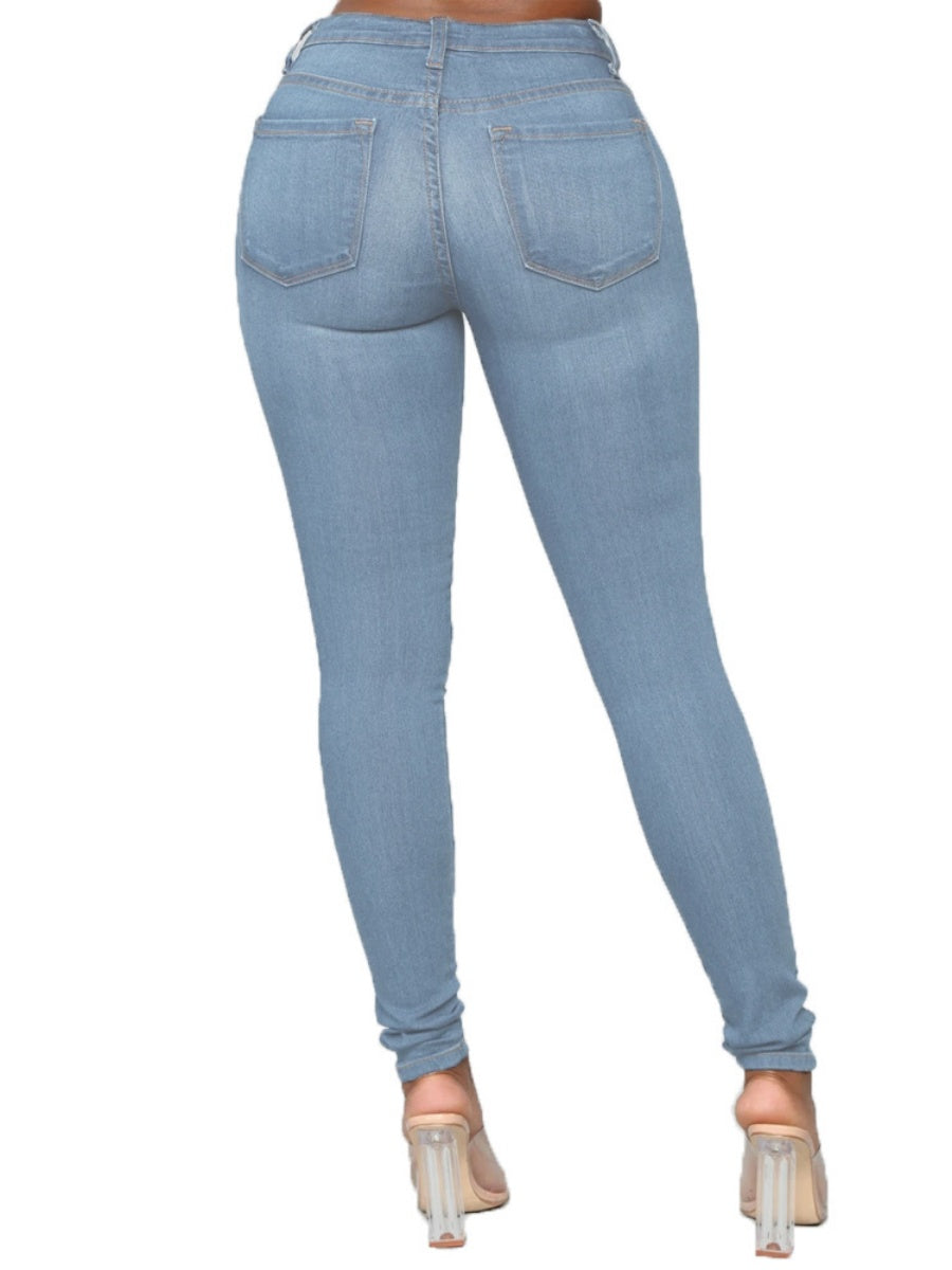 Pencil Pants Tight Fit Butt-lifting Style Jeans