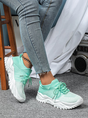 Color-blocked Unisex Casual Sneakers